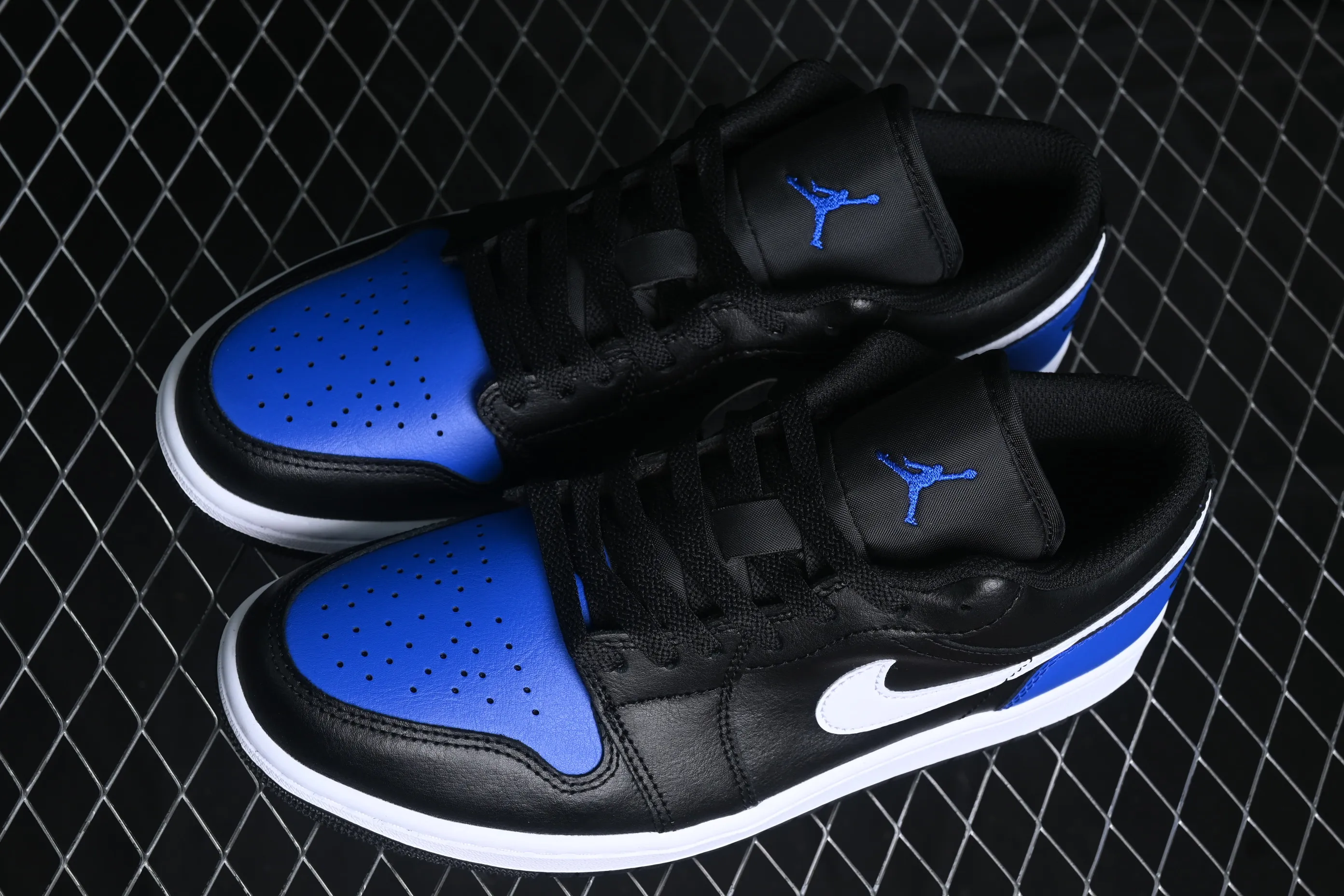 All categories Air Jordan Jordan series basketball shoes Air Jordan 1 Low G version pure original Air Jordan 1 Low AJ1 Joe 1 black and blue low-top retro basketball shoes 553558-042